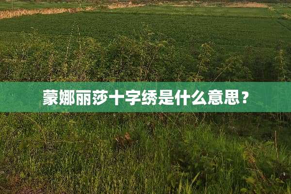蒙娜丽莎十字绣是什么意思？