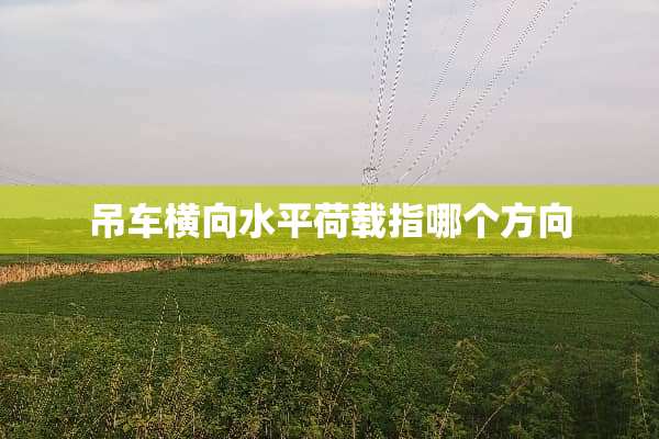 吊车横向水平荷载指哪个方向