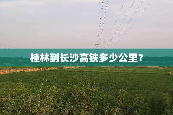 桂林到长沙高铁多少公里？