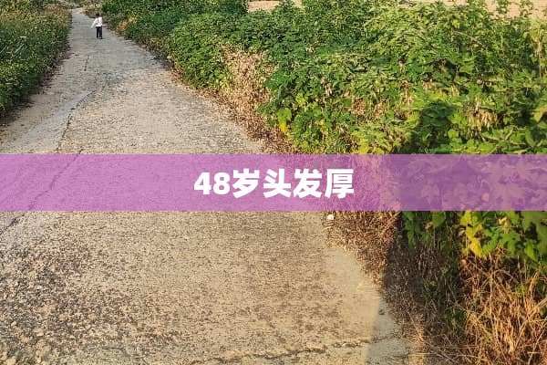 48岁头发厚