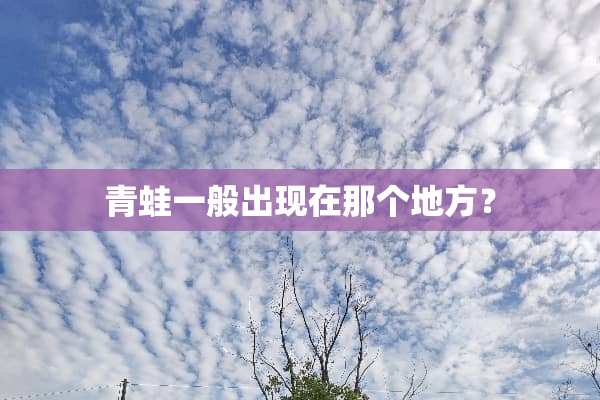 青蛙一般出现在那个地方？