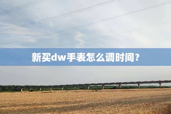 新买dw手表怎么调时间？