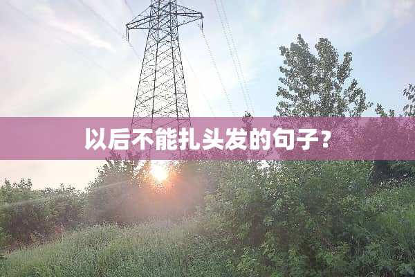 以后不能扎头发的句子？