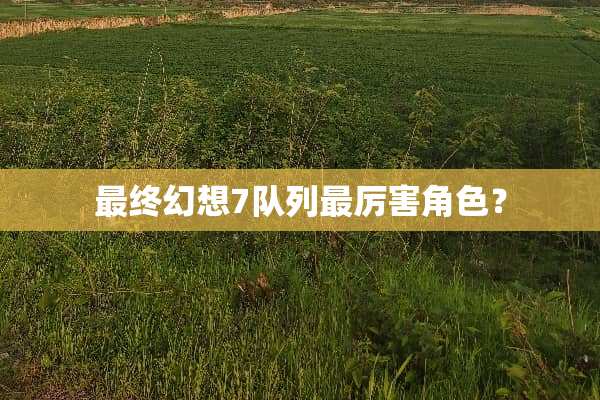 最终幻想7队列最厉害角色？
