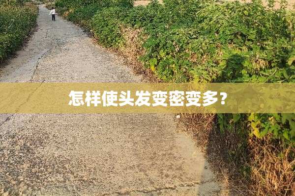 怎样使头发变密变多？