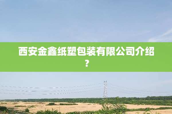 西安金鑫纸塑包装有限公司介绍？