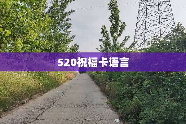 520祝福卡语言
