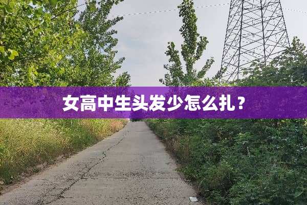 女高中生头发少怎么扎？
