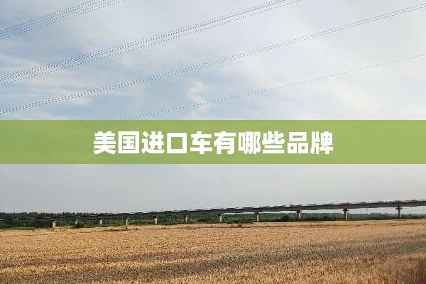 美国***有哪些品牌
