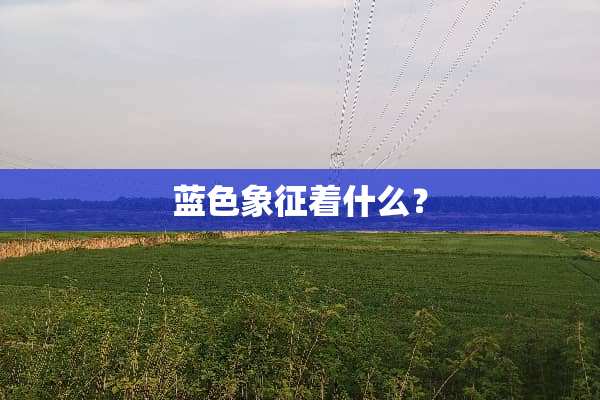 蓝色象征着什么？