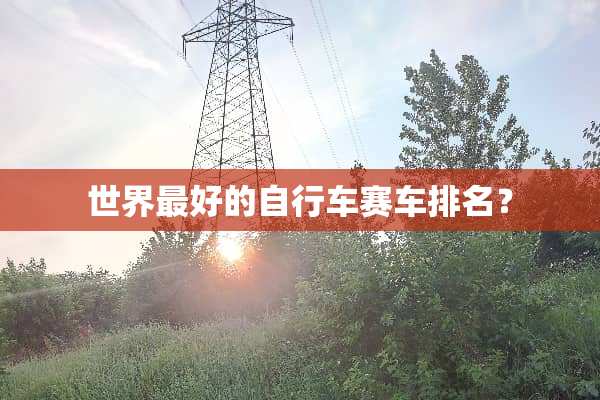 世界最好的自行车赛车排名？