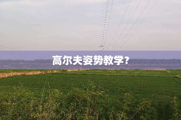 高尔夫姿势教学？