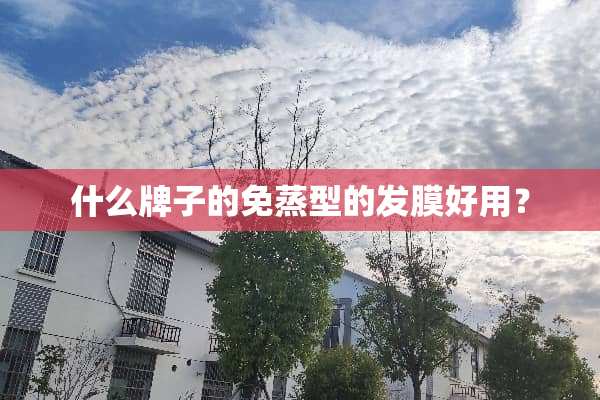 什么牌子的免蒸型的发膜好用？
