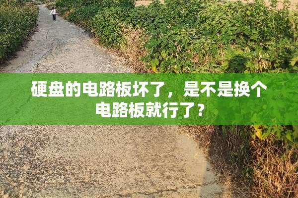 硬盘的电路板坏了，是不是换个电路板就行了？