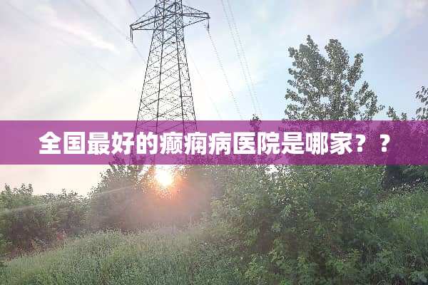 全国最好的癫痫病医院是哪家？？