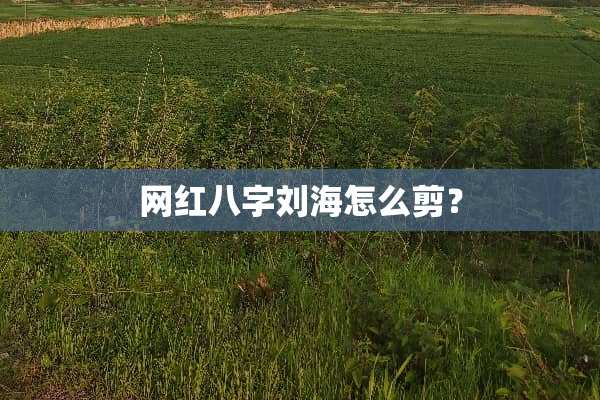 网红八字刘海怎么剪？