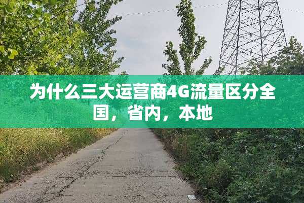 为什么三大运营商4G流量区分全国，省内，本地