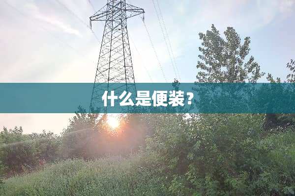 什么是便装？