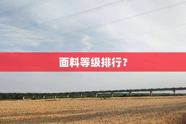 面料等级排行？