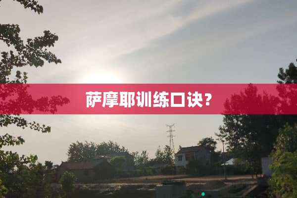 萨摩耶训练口诀？