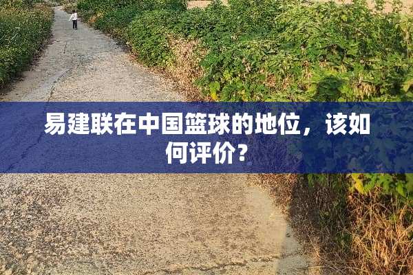 易建联在中国篮球的地位，该如何评价？