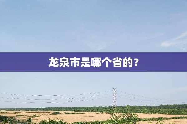 龙泉市是哪个省的？