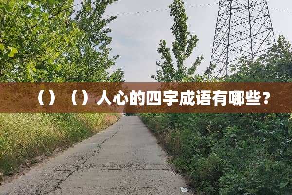 （）（）人心的四字成语有哪些？