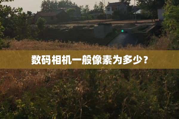 数码相机一般像素为多少？