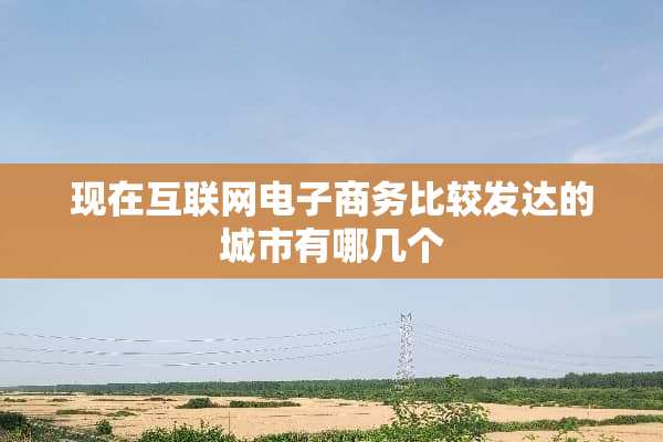 现在互联网电子商务比较发达的城市有哪几个