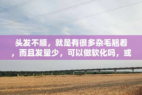 头发不顺，就是有很多杂毛翘着，而且发量少，可以做软化吗，或者说应该怎么打理？