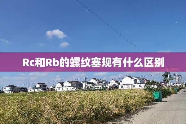 Rc和Rb的螺纹塞规有什么区别