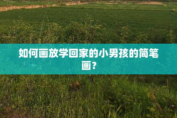 如何画放学回家的小男孩的简笔画？