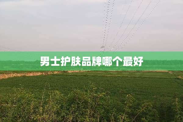 男士护肤品牌哪个最好