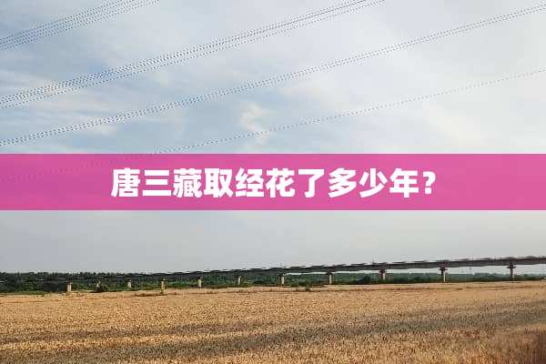 唐三藏取经花了多少年？