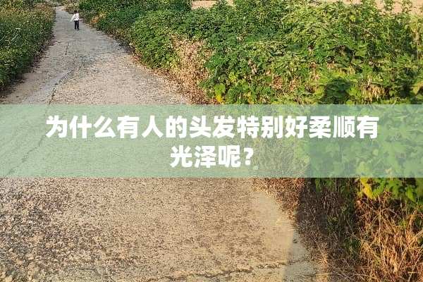 为什么有人的头发特别好柔顺有光泽呢？
