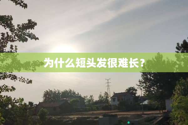 为什么短头发很难长？