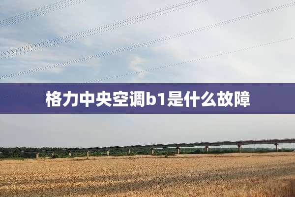 格力**空调b1是什么故障