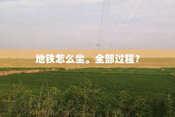 地铁怎么坐。全部过程？