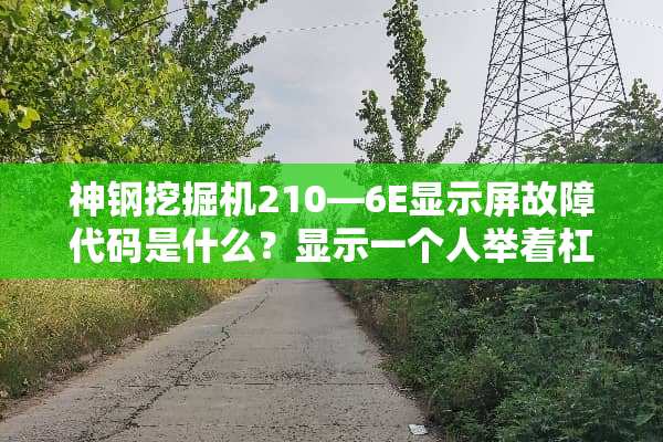 神钢挖掘机210—6E显示屏故障代码是什么？显示一个人举着杠铃的图片是啥意思