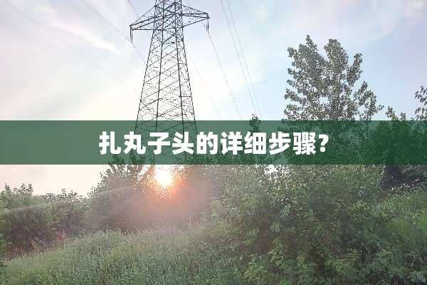 扎丸子头的详细步骤？