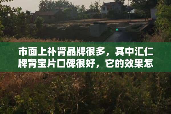 市面上补肾品牌很多，其中汇仁牌肾宝片口碑很好，它的效果怎么样？