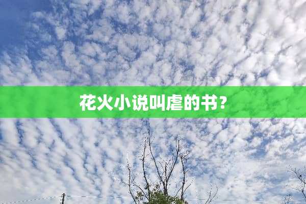花火小说叫虐的书？