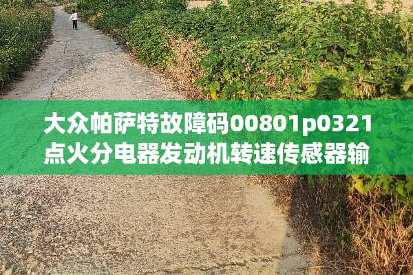 大众***故障码00801p0321点火分电器发动机转速传感器输入电路:范围性能