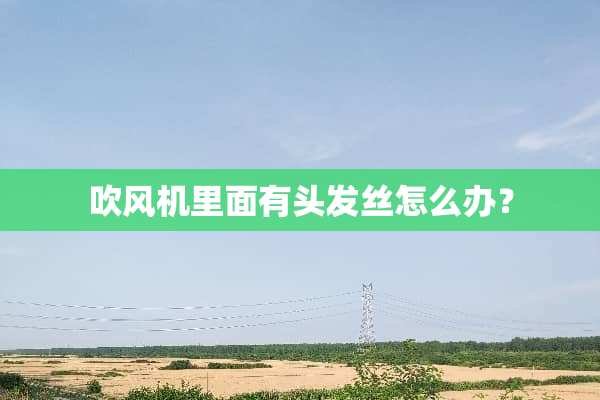 吹风机里面有头发丝怎么办？