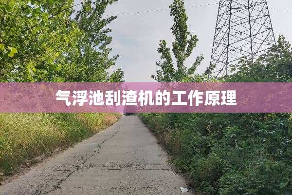 气浮池刮渣机的工作原理