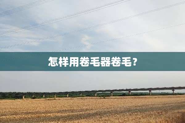 怎样用卷毛器卷毛？