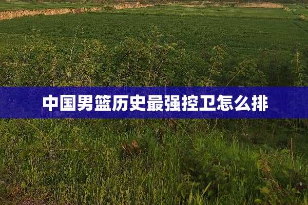 中国男篮历史最强控卫怎么排