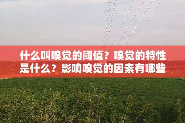 什么叫嗅觉的阈值？嗅觉的特性是什么？影响嗅觉的因素有哪些？