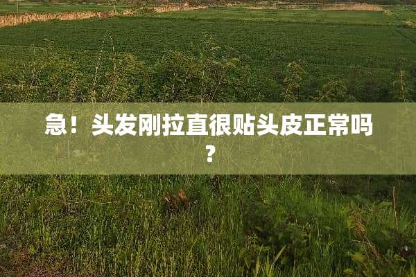 急！头发刚拉直很贴头皮正常吗？