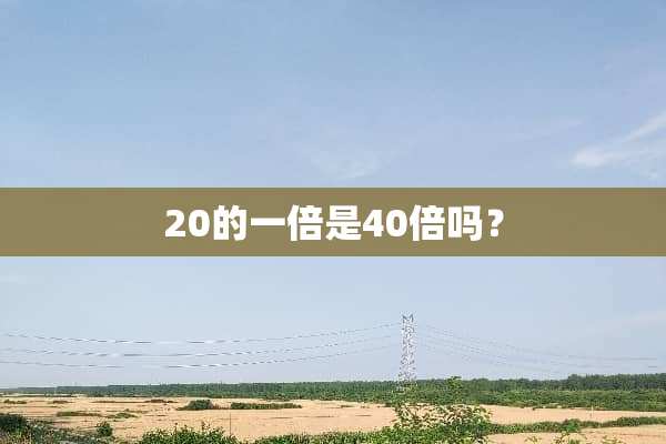 20的一倍是40倍吗？